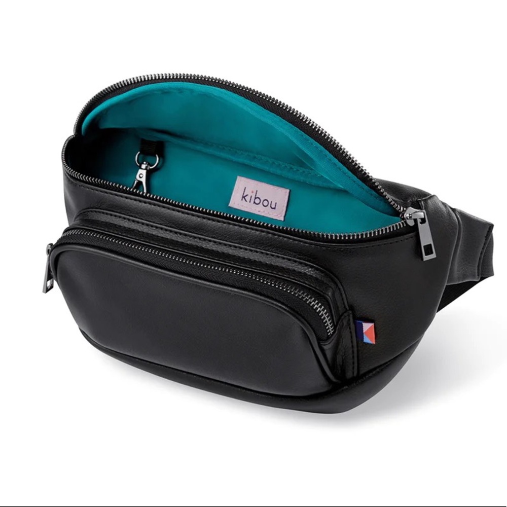 NWOT Vegan leather bag Fanny pack Black by KIBOU